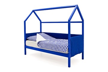 Детская кровать-домик «Svogen синий» мягкая в Заводоуковске - предосмотр