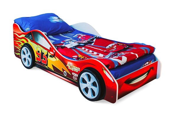Кровать-машина детская Тачка красная в Заводоуковске - изображение