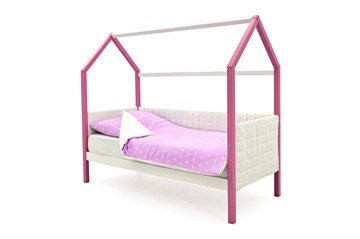 Детская кровать-домик «Svogen лаванда-белый» мягкая в Заводоуковске