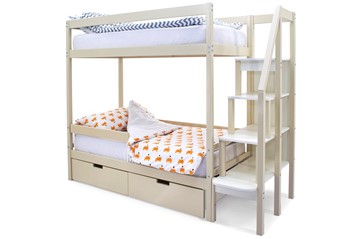 Детская двухэтажная кровать Svogen бежевый в Ишиме