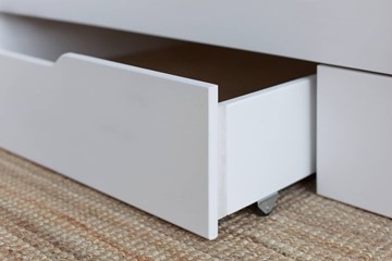 Детская двухэтажная кровать Домик с ящиками, цвет белый в Ишиме - предосмотр 1