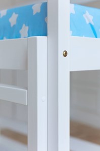 Детская двухъярусная кровать без крыши с ящиками, цвет белый в Ишиме - предосмотр 4