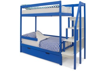 Детская 2-этажная кровать Svogen синий в Тюмени - предосмотр