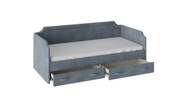 Подростковая кровать Кантри Тип 1, ТД-308.12.02 (Замша синяя) в Ишиме - предосмотр 1
