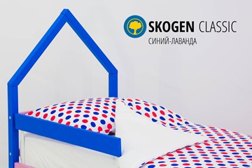 Кровать-домик мини Skogen синий-лаванда в Заводоуковске - предосмотр 3