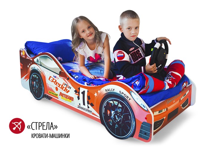 Кровать-машина детская Стрела в Заводоуковске - изображение 1