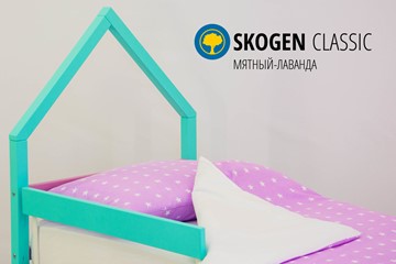 Детская кровать-домик мини Skogen мятный-лаванда в Тюмени - предосмотр 3