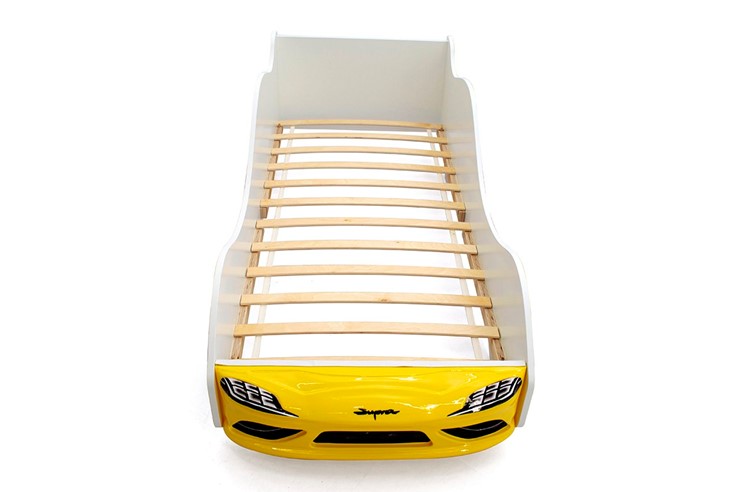 Кровать-машина детская Супра желтая в Заводоуковске - изображение 8