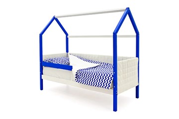 Кровать-домик детская «Svogen сине-белый» мягкая в Тюмени - предосмотр 2