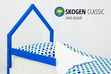 Кровать-домик мини Skogen сине-белый в Заводоуковске - предосмотр 3