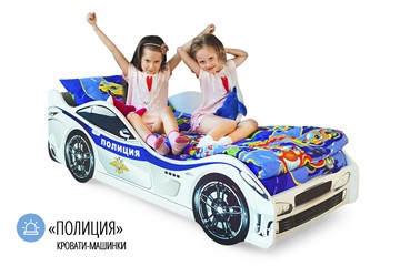 Детская кровать-машина Полиция в Заводоуковске - предосмотр 4