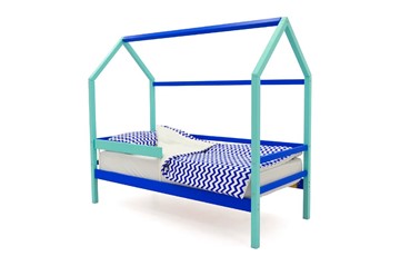 Детская кровать-домик Svogen синий-мятный в Тюмени - предосмотр 2