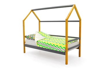 Кровать-домик в детскую Svogen графит-дерево в Тюмени - предосмотр 1