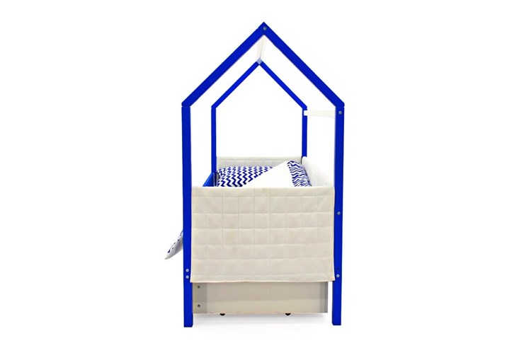 Кровать-домик детская «Svogen сине-белый» мягкая в Заводоуковске - изображение 5