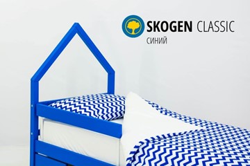 Детская кровать-домик мини Skogen синия в Заводоуковске - предосмотр 3