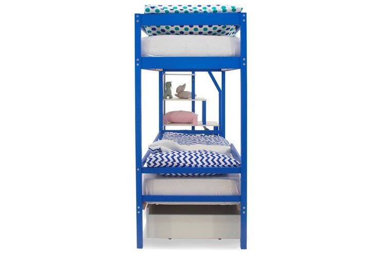 Детская 2-этажная кровать Svogen синий в Тюмени - изображение 8