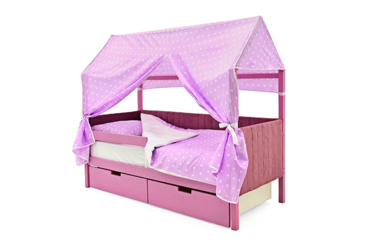 Кровать-домик детская «Svogen лаванда» мягкая в Заводоуковске - изображение 2