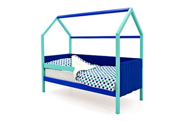 Детская кровать-домик Svogen, мятный-синий мягкая в Заводоуковске - предосмотр 2