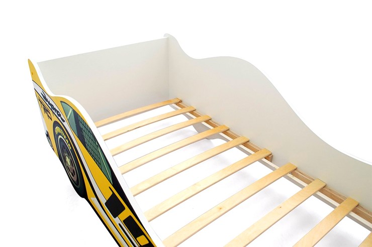 Кровать-машина детская Супра желтая в Заводоуковске - изображение 9