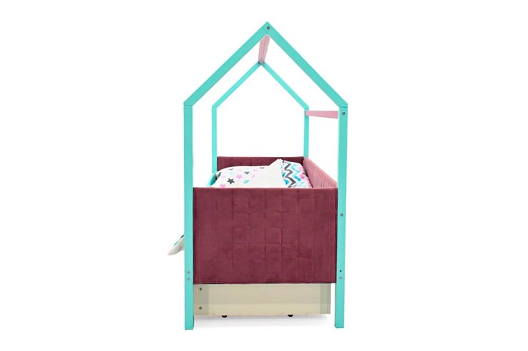 Кровать-домик детская «Svogen лаванда-мятный» мягкая в Заводоуковске - изображение 5