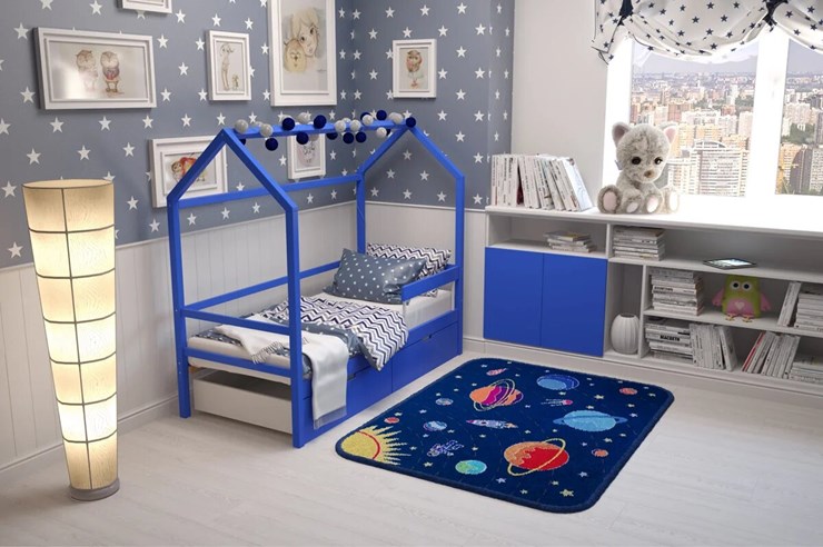 Кровать-домик детская Svogen синий в Заводоуковске - изображение 6