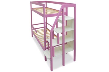 Двухэтажная детская кровать Svogen розовый в Тюмени - предосмотр 11