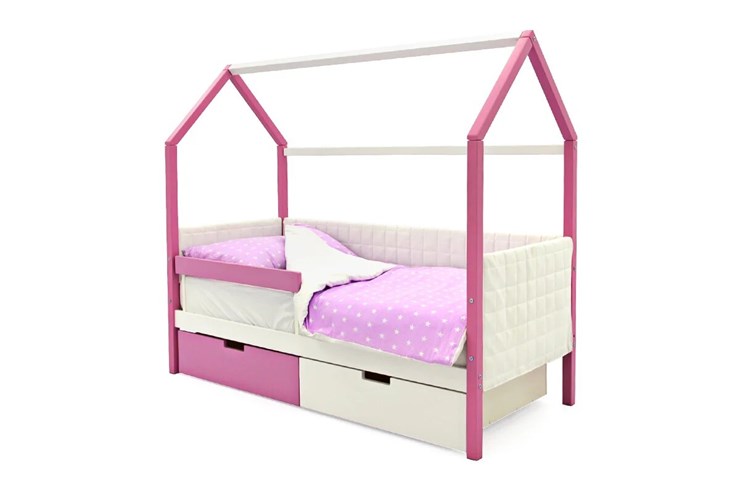 Детская кровать-домик «Svogen лаванда-белый» мягкая в Заводоуковске - изображение 3