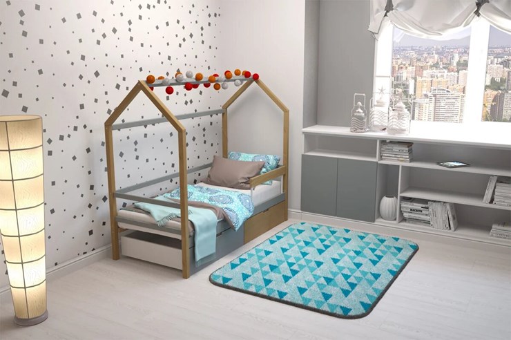 Кровать-домик в детскую Svogen графит-дерево в Тюмени - изображение 7