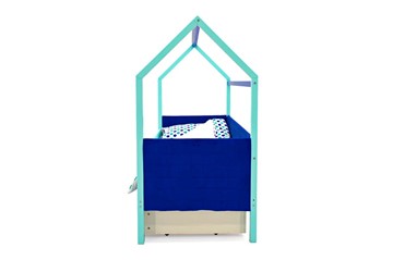 Детская кровать-домик Svogen, мятный-синий мягкая в Тюмени - предосмотр 5
