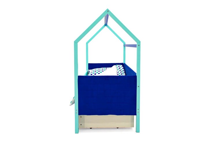 Детская кровать-домик Svogen, мятный-синий мягкая в Заводоуковске - изображение 5