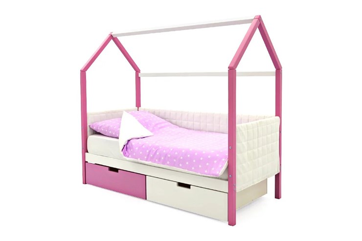 Детская кровать-домик «Svogen лаванда-белый» мягкая в Заводоуковске - изображение 4