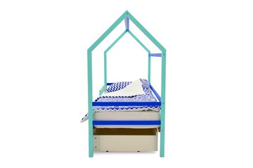 Детская кровать-домик Svogen синий-мятный в Тюмени - предосмотр 5