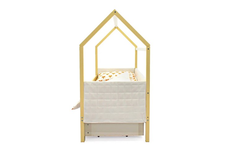 Кровать-домик в детскую «Svogen бежево-белый» мягкая в Заводоуковске - изображение 5