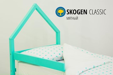 Детская кровать-домик мини Skogen мятная в Заводоуковске - предосмотр 3