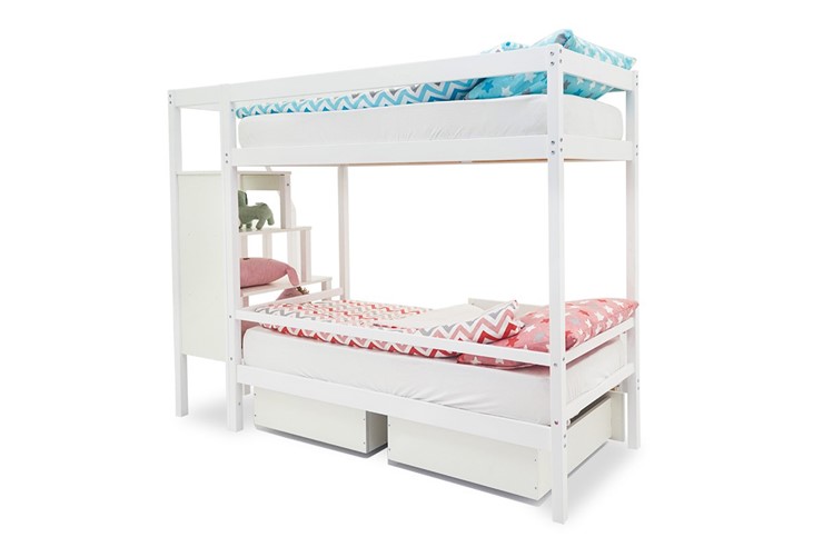 Двухэтажная кровать Svogen белый в Тобольске - изображение 6