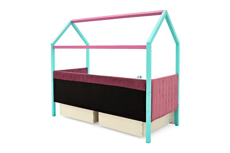 Кровать-домик детская «Svogen лаванда-мятный» мягкая в Заводоуковске - изображение 6