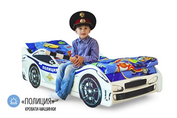 Детская кровать-машина Полиция в Тюмени - предосмотр 1