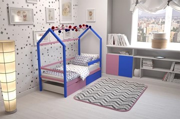 Детская кровать-домик Svogen синий-лаванда в Заводоуковске - предосмотр 5