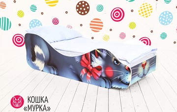 Детская кровать-зверенок Кошка-Мурка в Заводоуковске - предосмотр