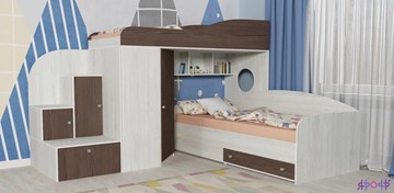 Детская кровать-шкаф Кадет-2, корпус Винтерберг, фасад Бодего в Тюмени