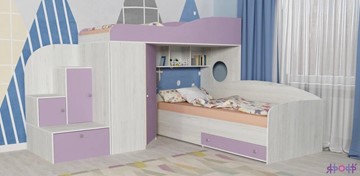 Детская кровать-шкаф Кадет-2, корпус Винтерберг, фасад Ирис в Заводоуковске