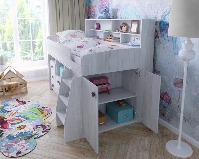 Кровать-чердак в детскую Малыш-5, цвет Винтерберг в Заводоуковске - изображение 6