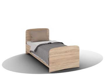 Односпальная кровать ВЕГА Кровать Кр-08 900 с плоским основанием (Сонома) в Тюмени