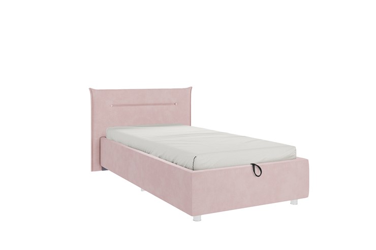 Кровать в детскую 0.9 Альба, нежно-розовый (велюр) в Тюмени - изображение 3