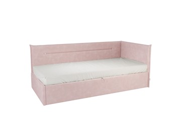 Кроватка 0.9 Альба (Тахта), нежно-розовый (велюр) в Ишиме