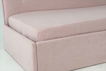 Кровать в детскую 0.9 Бест (Тахта), нежно-розовый (велюр) в Тюмени - предосмотр 3