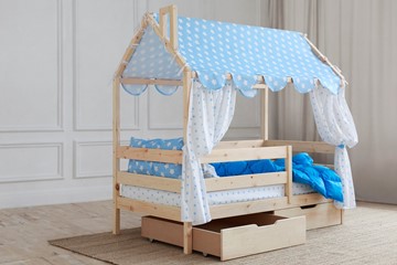 Детская кровать Домик с ящиками, без покраски в Заводоуковске - предосмотр 2