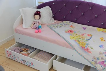 Кровать детская Эльза без бортика, Фиолетовый (щиты) в Тюмени - предосмотр 6