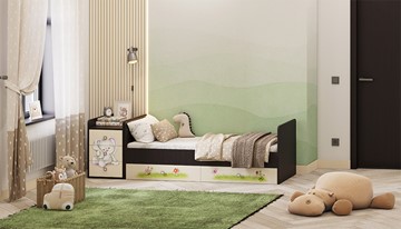 Детская кровать Фея 1100 Зайчонок Венге-бежевый в Ишиме - предосмотр 5