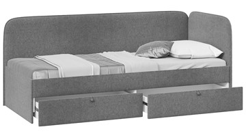 Кровать в детскую Молли тип 1 (80), Микровелюр Scandi Graphite 22 в Заводоуковске - предосмотр 1